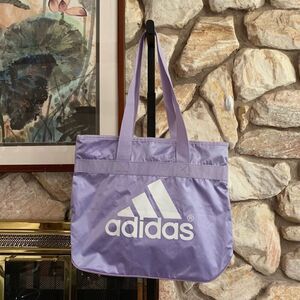 Light purple Adidas zip top tote  vintage y2k